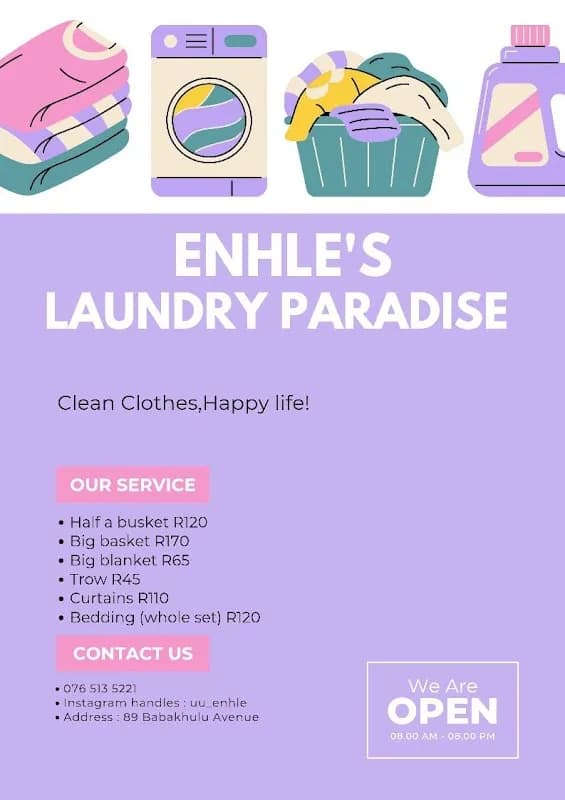 Enhle's laundry paradise in Umlazi