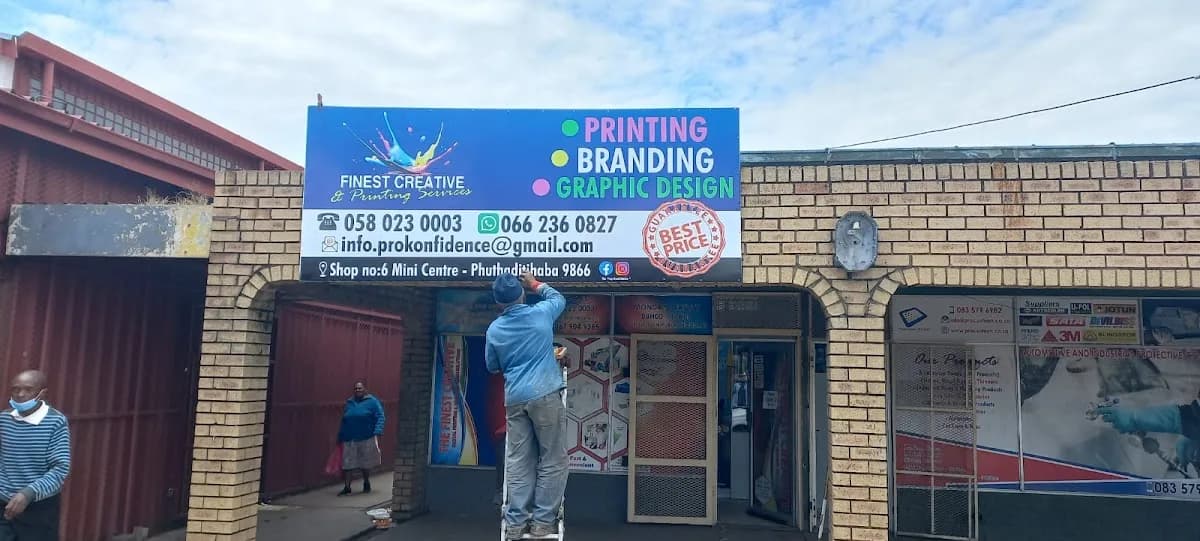 Finest creative and printing services in Phuthaditjhaba CBD