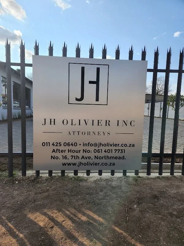JH Olivier Incorporated in Benoni