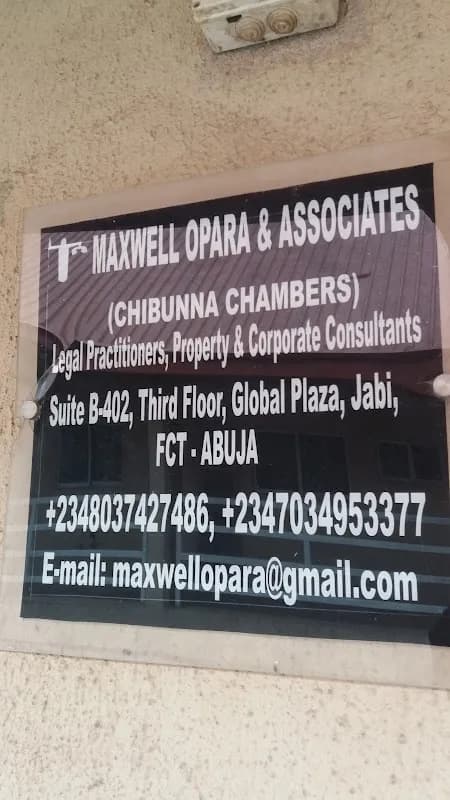 Maxwell Opara and Associates in Jabi