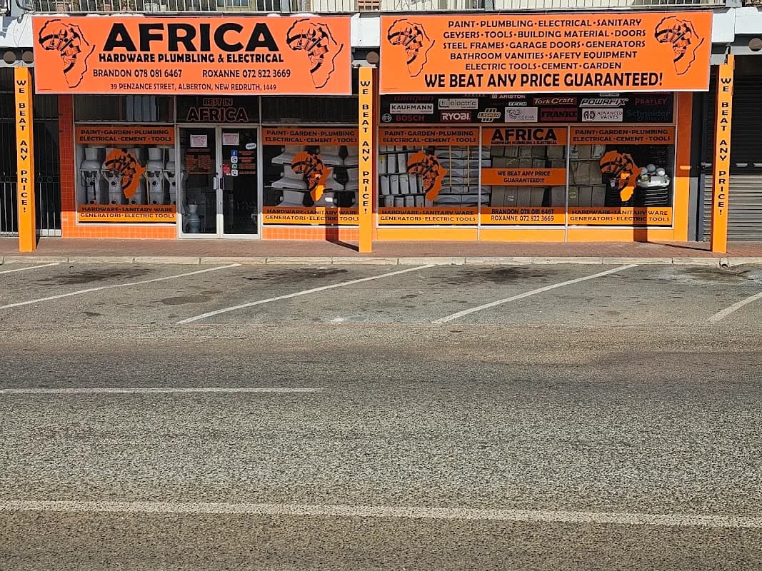 Africa Hardware plumbing and electrical in Alberton