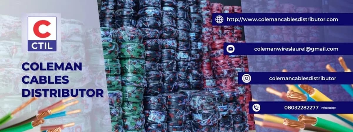 Coleman Cables Distributor Port Harcourt in Borokiri