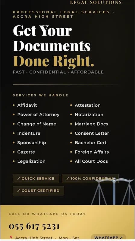 Legal solutions in North Kaneshie