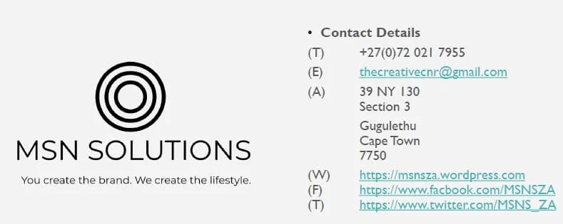 MSN Solutions South Africa in Gugulethu