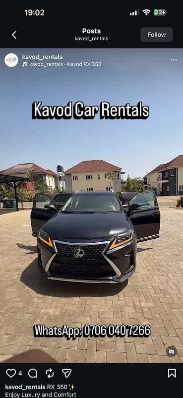 Self Drive Rentals Abuja - Kavod Car Rentals in Dei-Dei