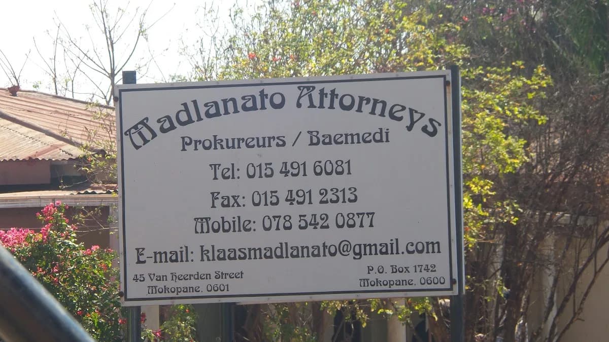 Madlanato Attorneys in Mokopane CBD