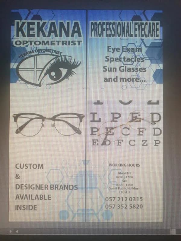 Kekana PV Optometrist in Riebeeckstad