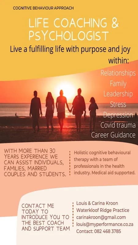 Psychologist & Coach: Cognitive therapy in Waterkloof Ridge