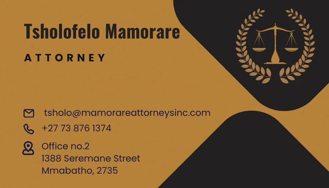 T H Mamorare Attorneys Inc in Mmabatho