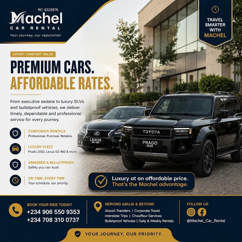 Machel Car Rental Abuja in Chika