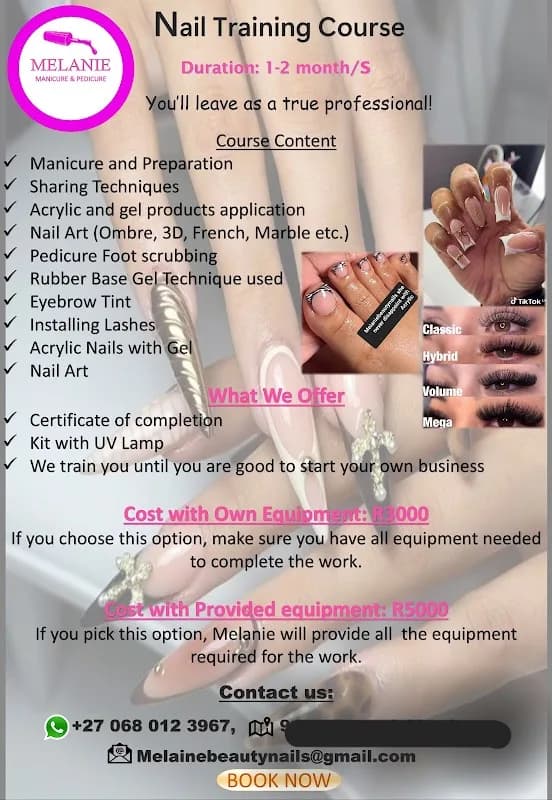 Melanie Beauty Salon and Nail academy in Wynberg