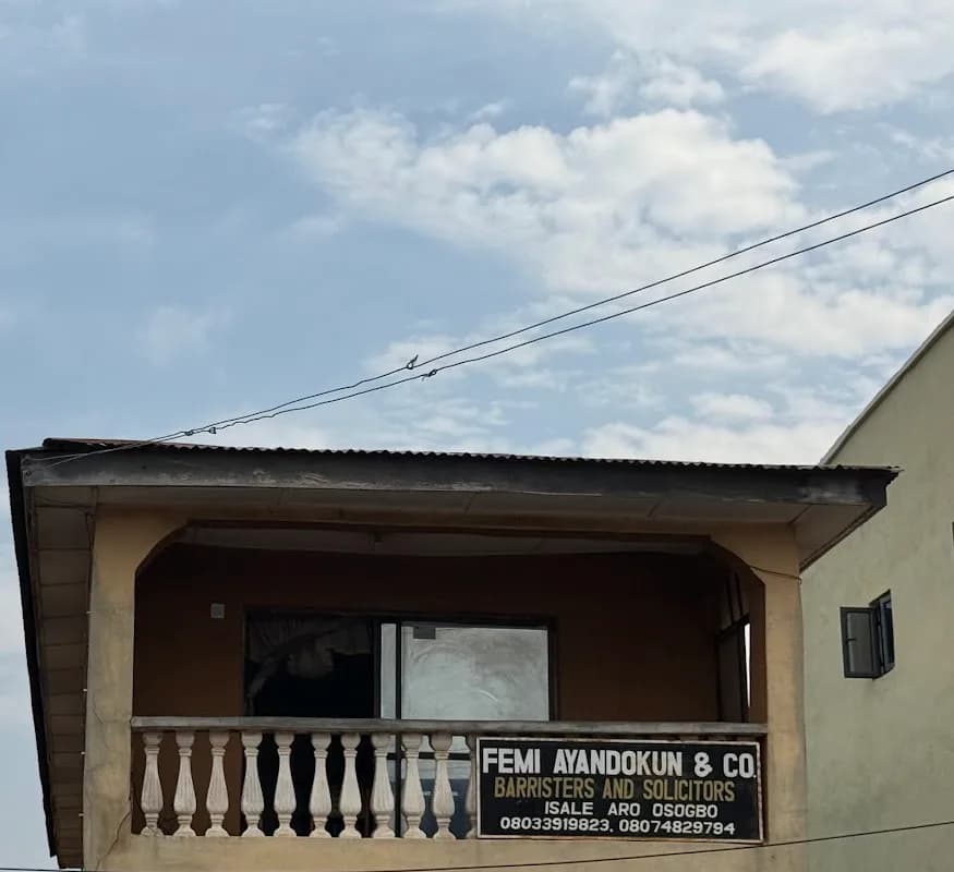 Femi Ayandokun + Co. Barristers & Solicitors in Ataoja Palace