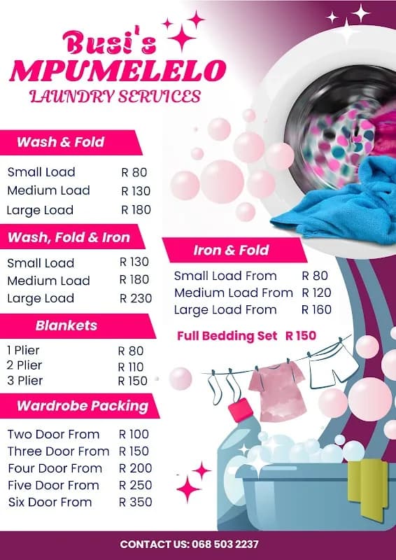 Mpumelelo Laundry and Cleaning Services in Dobsonville