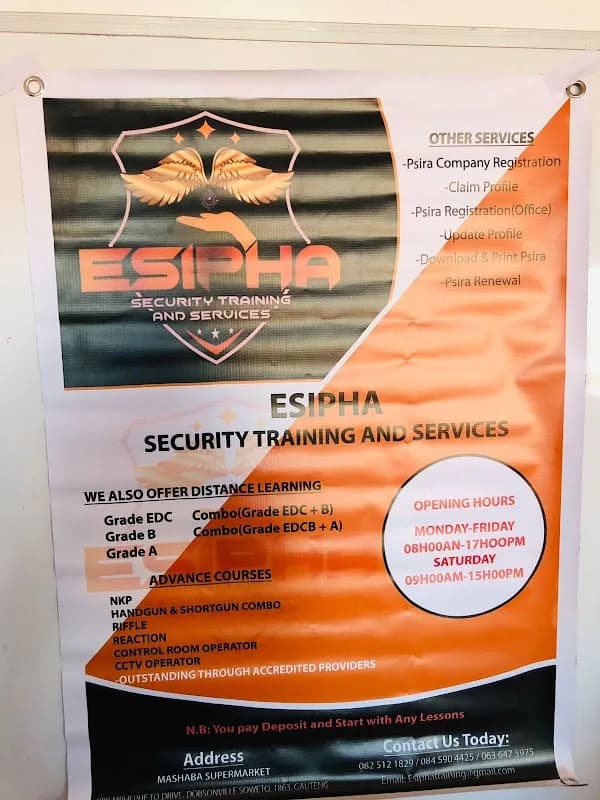 Esipha Security Training and services in Dobsonville