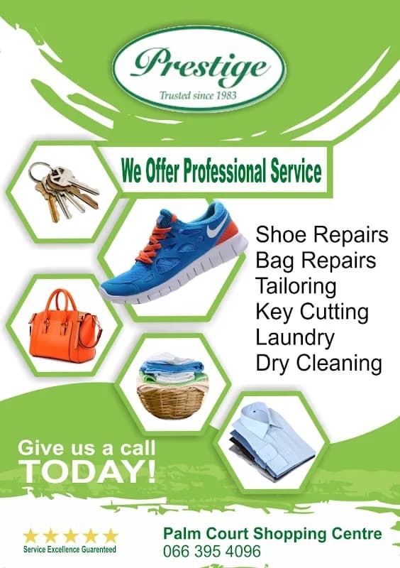 Prestige Laundry, Dry Cleaning, Tailoring & Shoe Repair in Roodepoort CBD