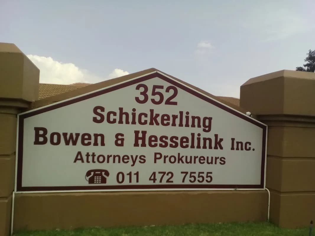Schickerling Bowen & Hesselink Inc in Roodepoort