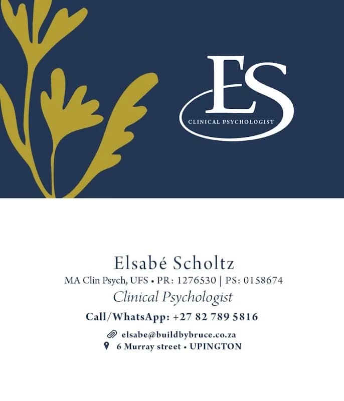 Elsabe Scholtz, Clinical Psychologist in Upington CBD