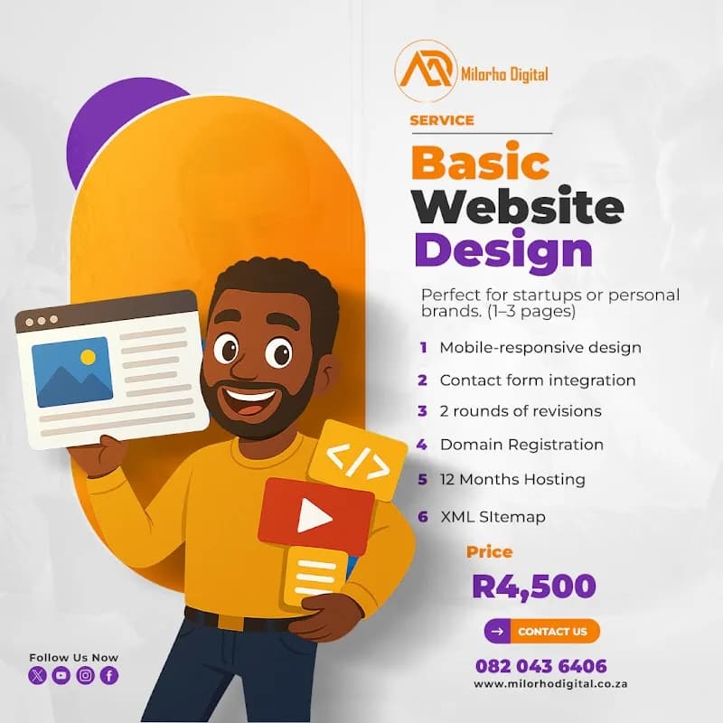 Milorho Digital – Professional Web Design & Digital Solutions in Sandton in Fourways