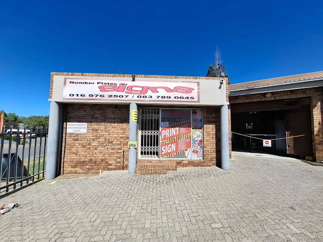 Sasolburg Number Plates & Signs in Sasolburg CBD