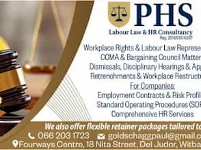 PHS Labour law and HR Consultancy in eMalahleni CBD