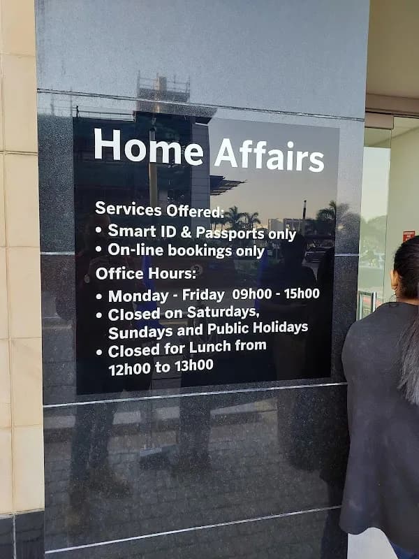 Department of Home Affairs Standard Bank Kingsmead in Morningside