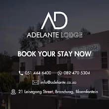 B&B Bloemfontein Adelante Lodge in Westdene