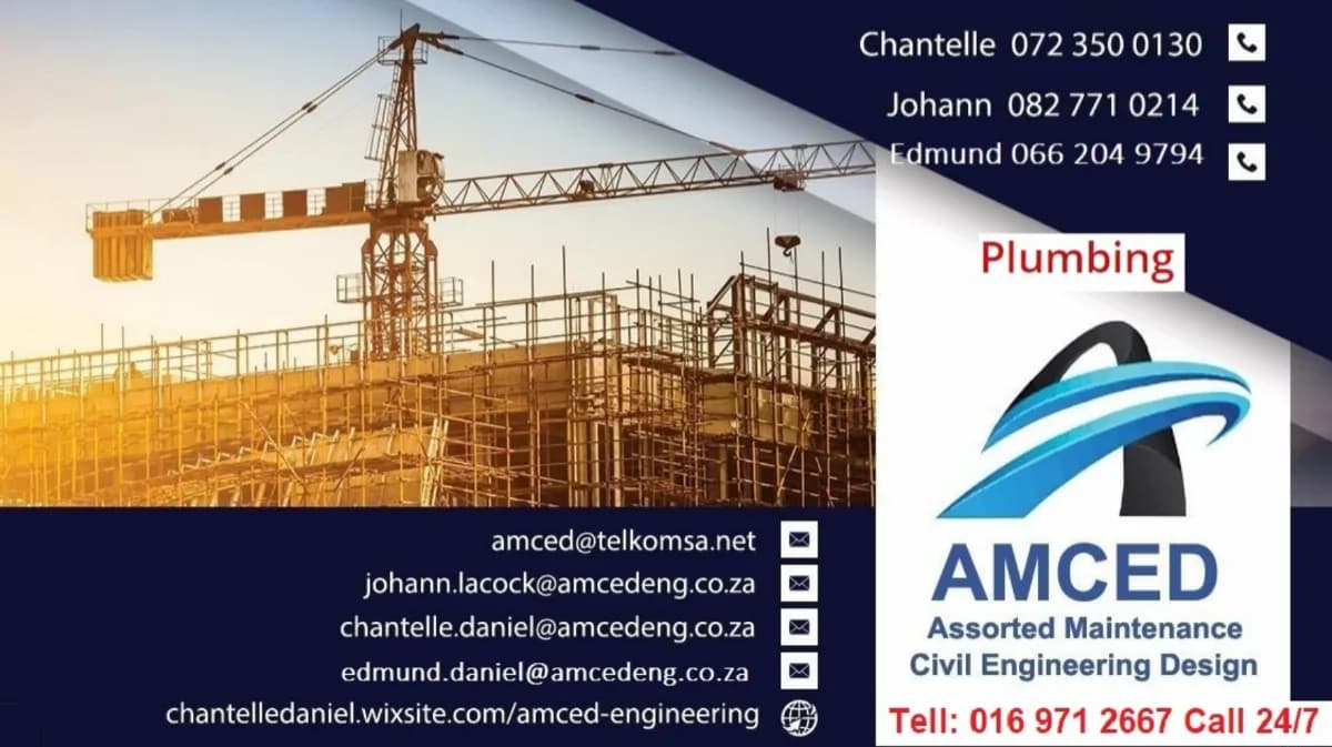 Assorted Maintenance Civil Engineering Design in Sasolburg CBD
