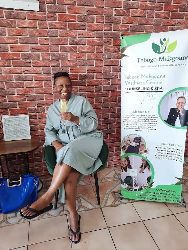 Tebogo Makgoane Counseling and telehealth services (Wellness Center) in Brits Central