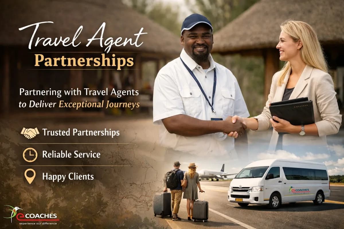 EVOLVE LUXURY TRANSFERS ( E.Coaches ) F.I.T & Small groups Kruger Park SPECIALIST in White River CBD