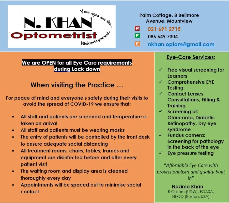 Khan N Optometrist in Langa