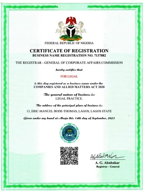 FOBLEGAL in Surulere