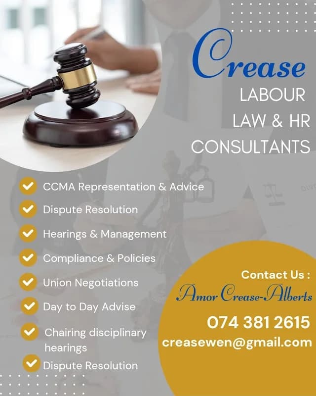 Crease Labour Law Consultants in Umlazi