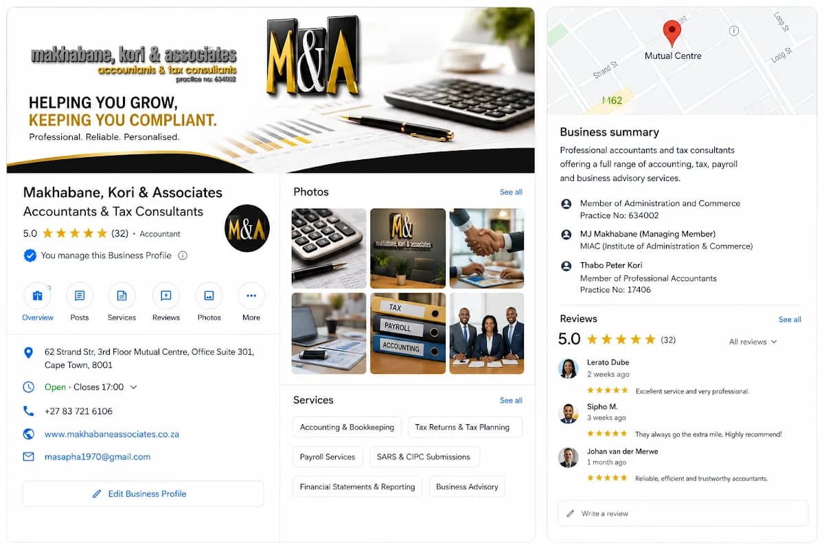 Makhabane, Kori & Associates CC in Camps Bay