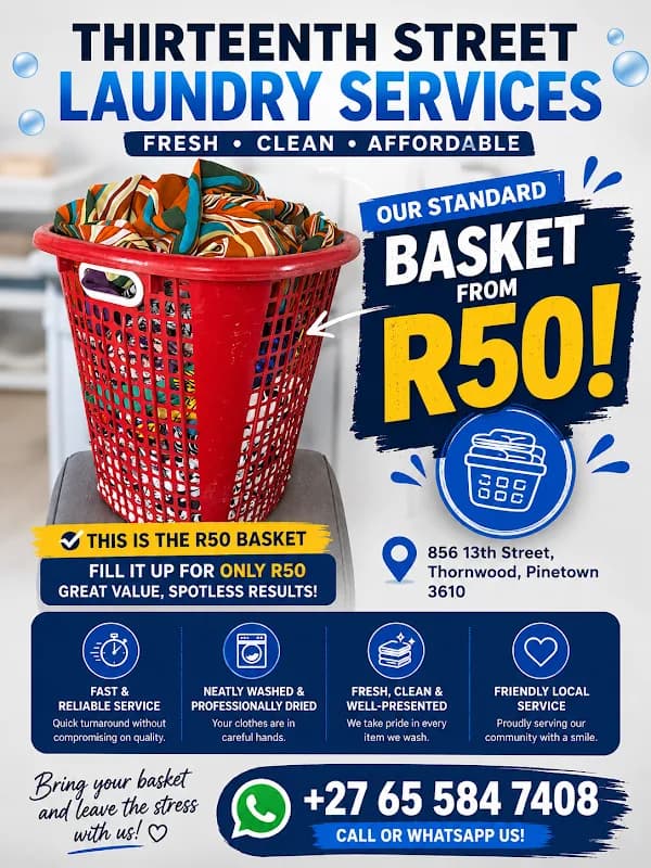 THIRTEENTH STREET LAUNDRY SERVICES in Pinetown