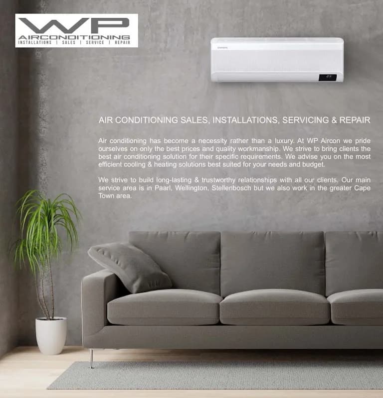 WP Airconditioning Installations,Sales,service and repair. in Paarl East