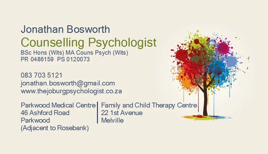 Jonathan Bosworth - Psychologist in Braamfontein