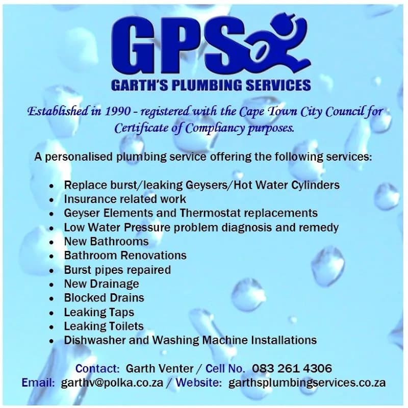 Garth's Plumbing Services in Constantia