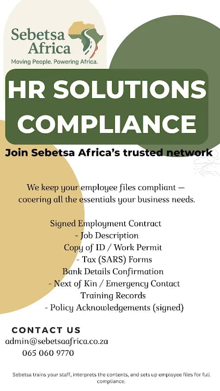 Sebetsa Africa in Esther Park
