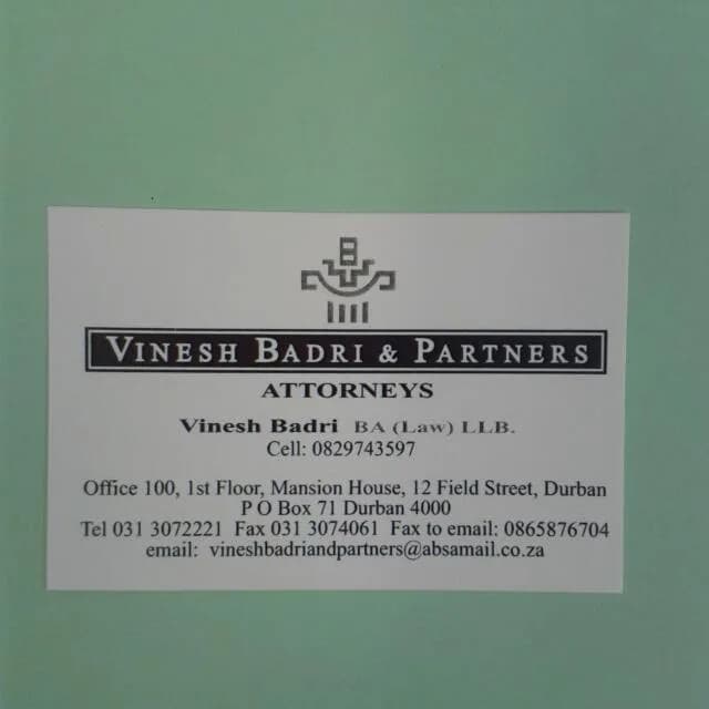 Vinesh Badri & Partners in Umlazi