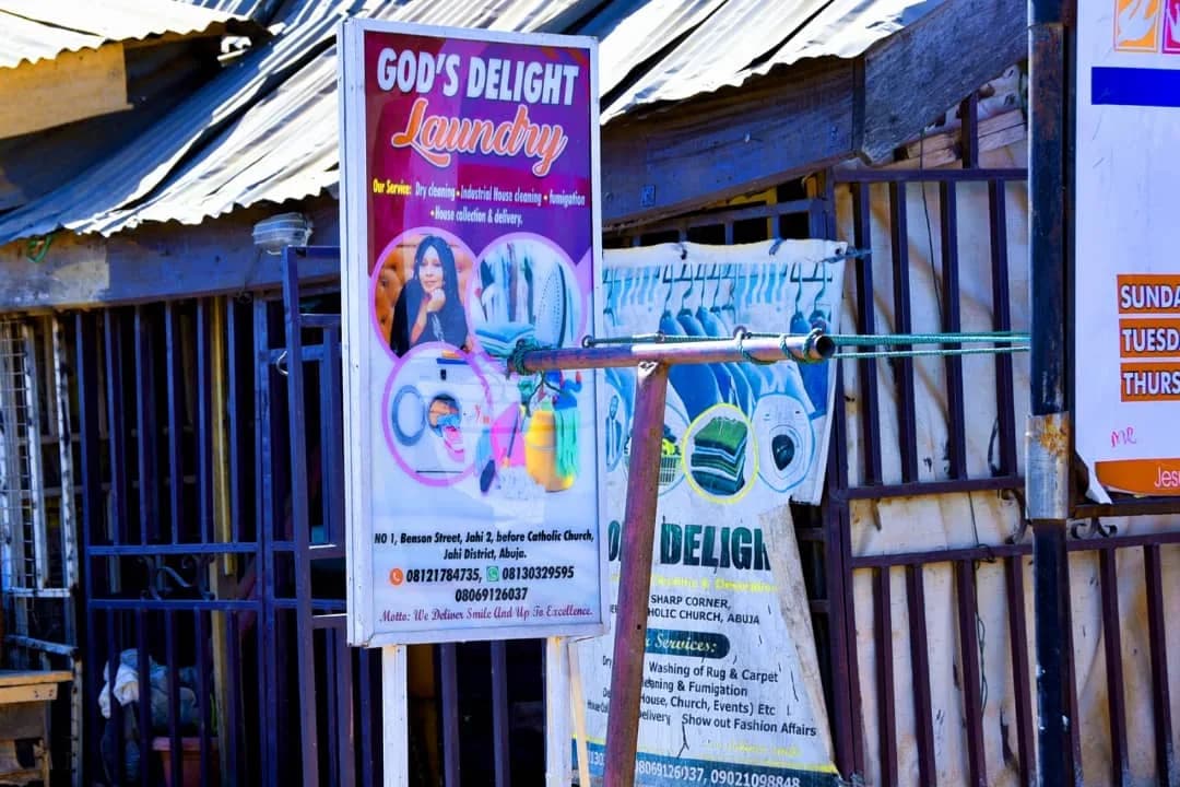 Jahi 2 God's Delight laundry in Katampe