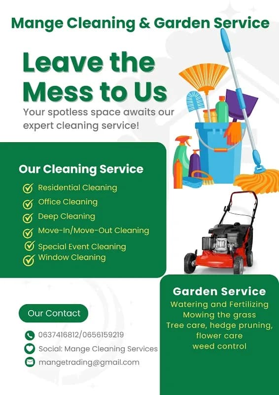 Mange Cleaning and Garden services in Kempton Park