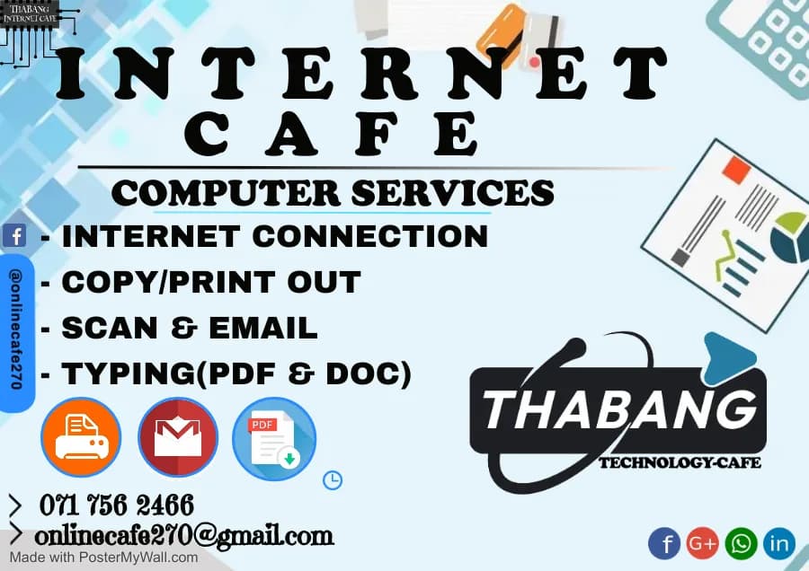 Thabang Internet Cafe in Tlhabane