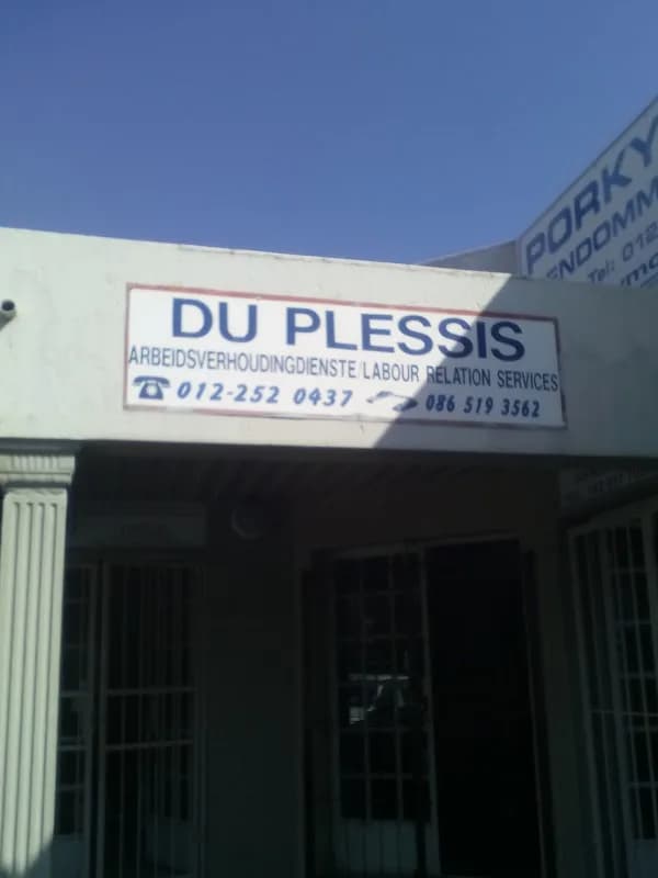 Du Plessis Labour Relations Services in Brits Central
