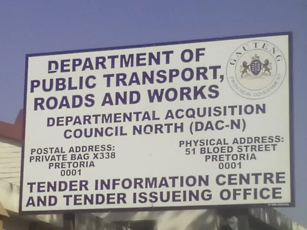 Department Of Public Transport Roads & Works in Pretoria CBD
