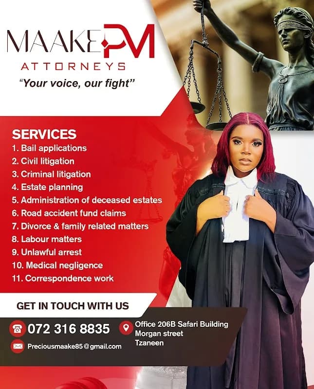 MAAKE PM ATTORNEYS in Haenertsburg