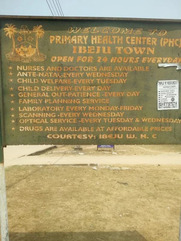 Ibeju Primary Healthcare Centre in Ibeju