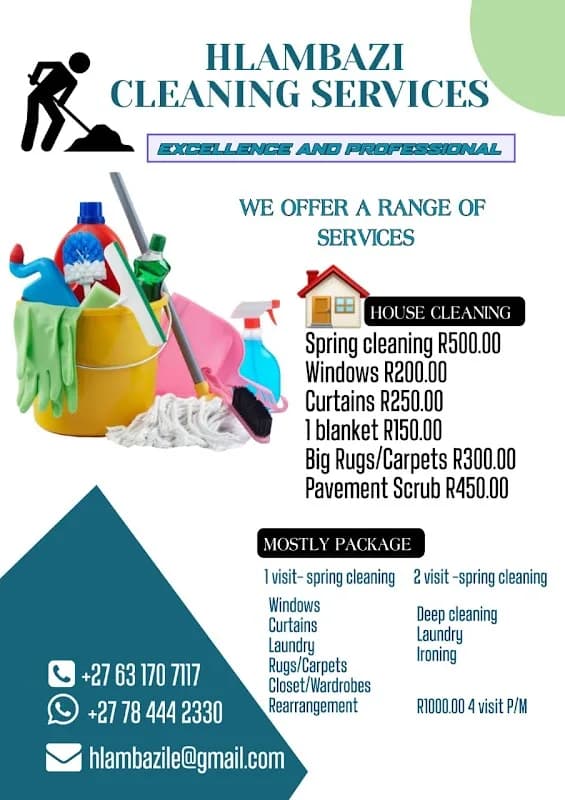 Hlambazi cleaning services in Del Judor