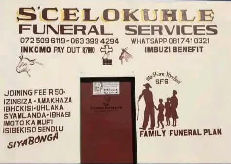 S'CELOKUHLE FUNERAL SERVICES in Madadeni