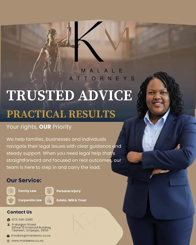 K Malale Attorneys Inc in Haenertsburg
