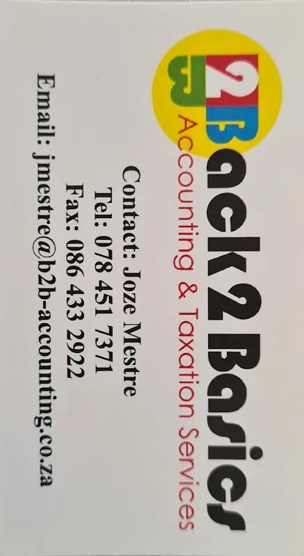 BACK 2 BASICS ACCOUNTING AND TAXATION SERVICES (PTY) LTD in Krugersdorp CBD